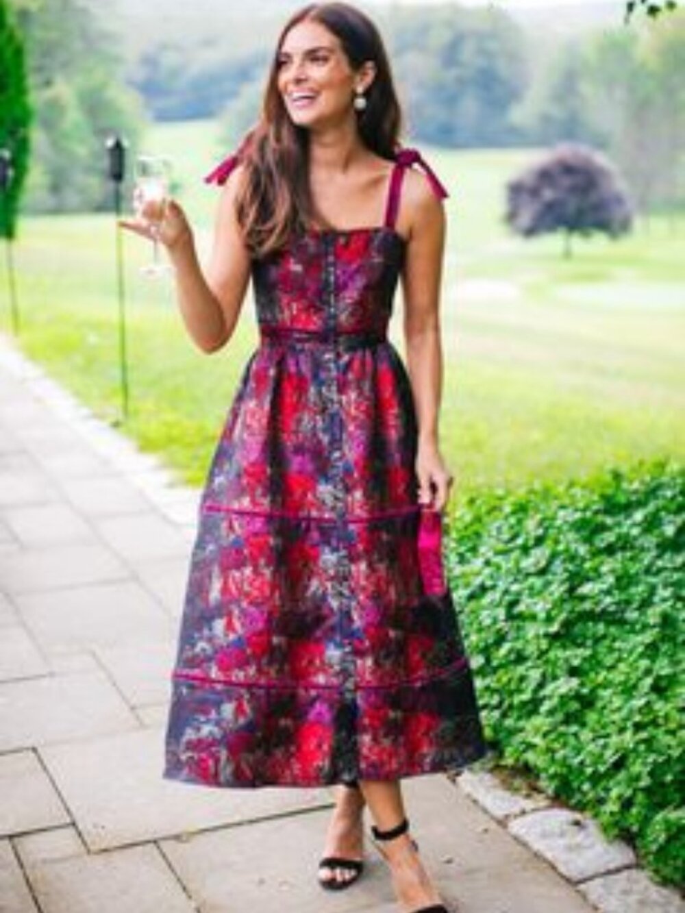 Tuckernuck Midi Shoulder Tie Dress - XXL